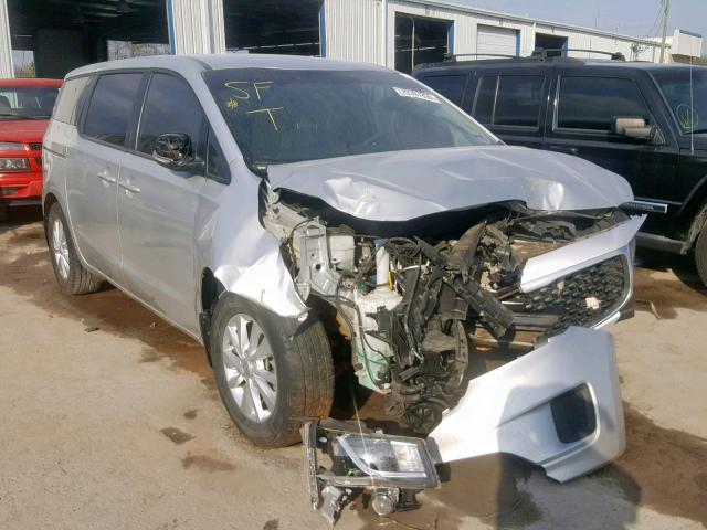 KNDMA5C14G6168148 - 2016 KIA SEDONA L SILVER photo 1