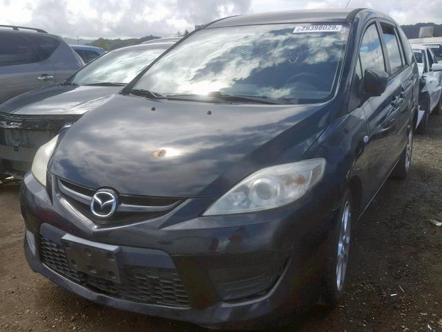 JM1CR293080309975 - 2008 MAZDA 5 BLACK photo 2