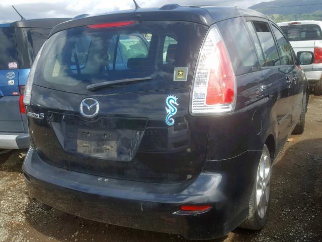 JM1CR293080309975 - 2008 MAZDA 5 BLACK photo 4