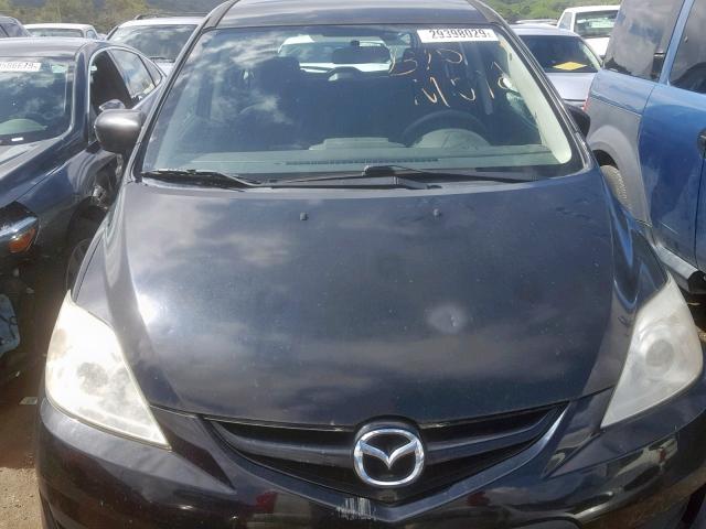 JM1CR293080309975 - 2008 MAZDA 5 BLACK photo 9