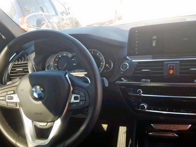 5UXTR9C58JLD66255 - 2018 BMW X3 XDRIVE3 BLACK photo 9