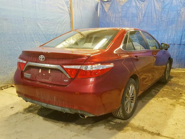 4T1BF1FK5GU606995 - 2016 TOYOTA CAMRY LE RED photo 4
