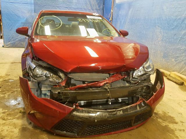 4T1BF1FK5GU606995 - 2016 TOYOTA CAMRY LE RED photo 9