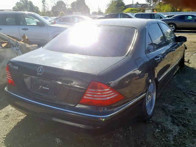 WDBNG75J26A472259 - 2006 MERCEDES-BENZ S 500 BLACK photo 4