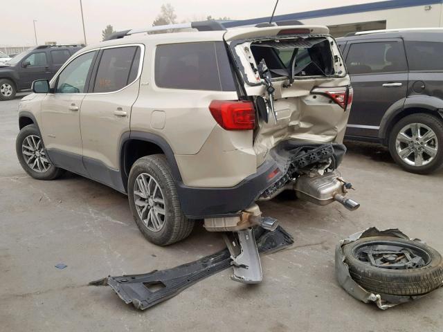 1GKKNLLS8HZ166920 - 2017 GMC ACADIA SLE TAN photo 3