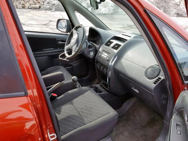 JS2YB413996202901 - 2009 SUZUKI SX4 TECHNO ORANGE photo 5