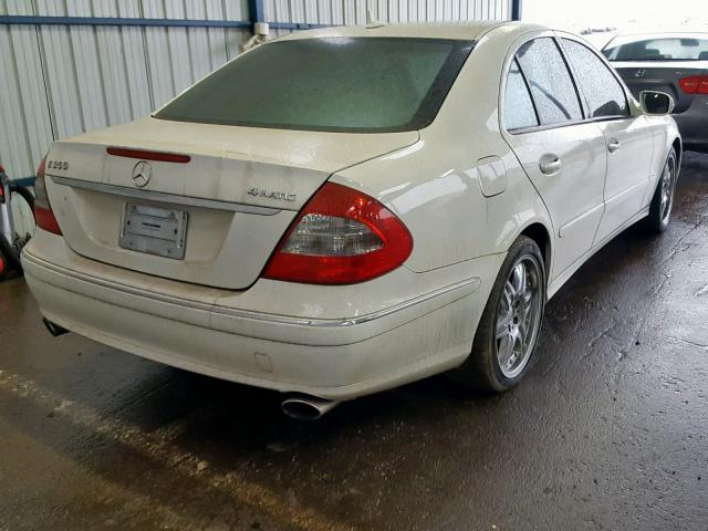 WDBUF87X08B202546 - 2008 MERCEDES-BENZ E 350 4MAT WHITE photo 4