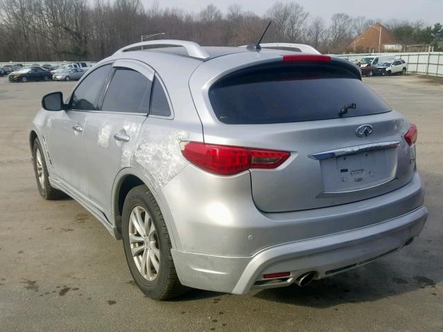 JN8AS1MW8AM856373 - 2010 INFINITI FX35 SILVER photo 3