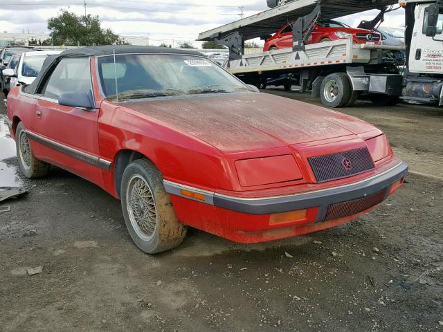 1C3XJ45A4KG251459 - 1989 CHRYSLER LEBARON RED photo 1