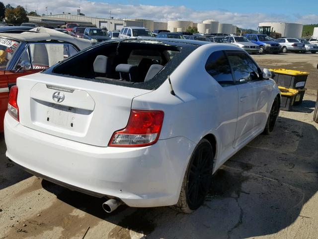 JTKJF5C75D3061088 - 2013 TOYOTA SCION TC WHITE photo 4