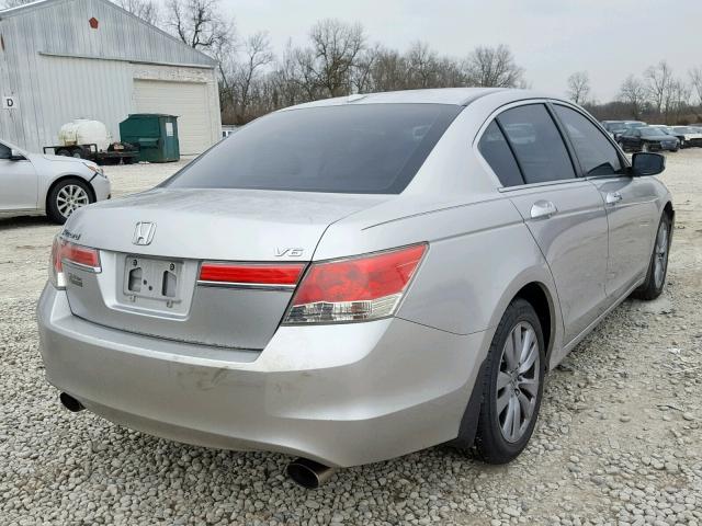 5KBCP3F8XBB002495 - 2011 HONDA ACCORD EXL SILVER photo 4