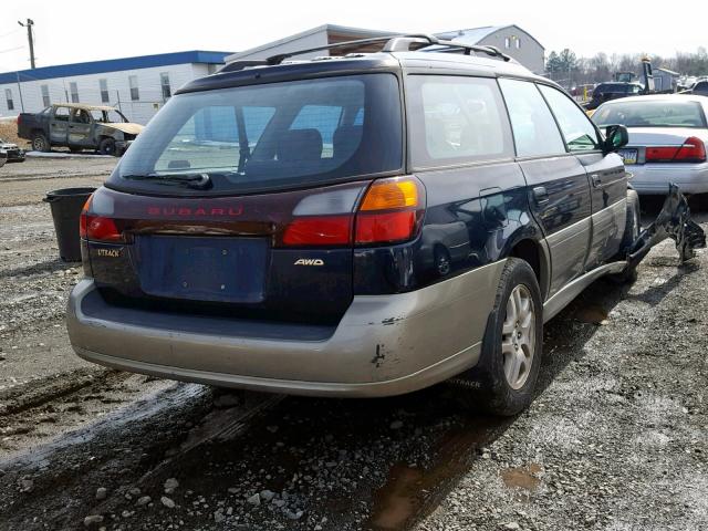 4S3BH6652Y7633030 - 2000 SUBARU LEGACY OUT BLUE photo 4