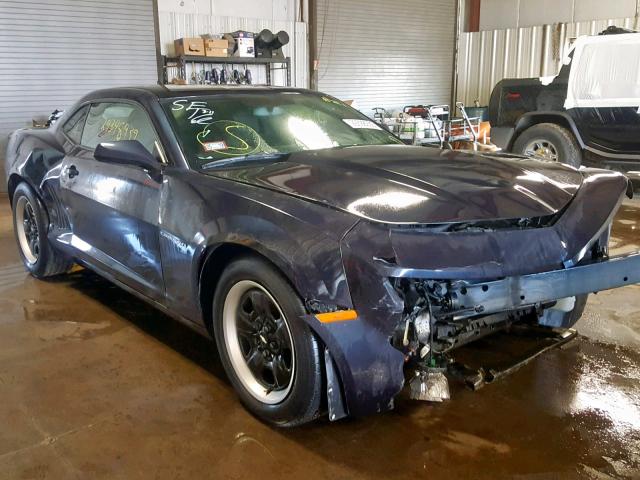 2G1FA1E34D9200576 - 2013 CHEVROLET CAMARO LS BLUE photo 1