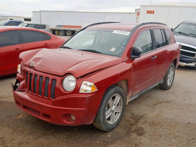 1J4FT47B39D139863 - 2009 JEEP COMPASS SP RED photo 2