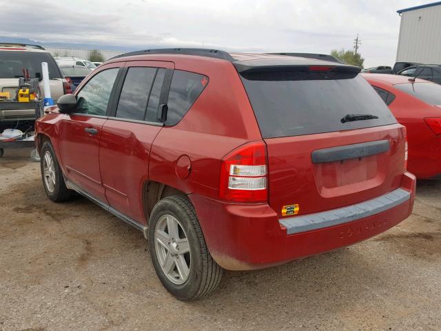 1J4FT47B39D139863 - 2009 JEEP COMPASS SP წითელი ფოტო 3