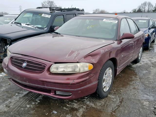 2G4WB55KX11275338 - 2001 BUICK REGAL LS MAROON photo 2