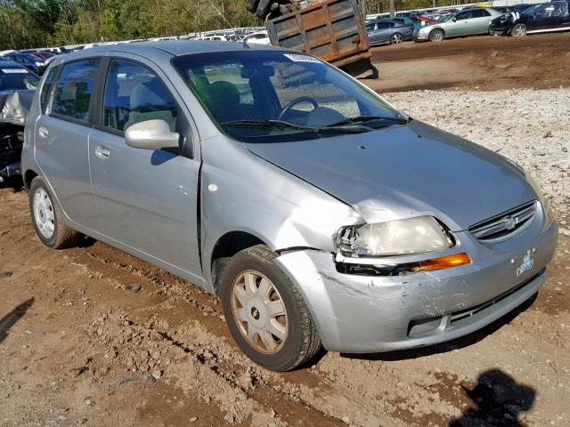 KL1TG62605B330818 - 2005 CHEVROLET AVEO LT SILVER photo 1