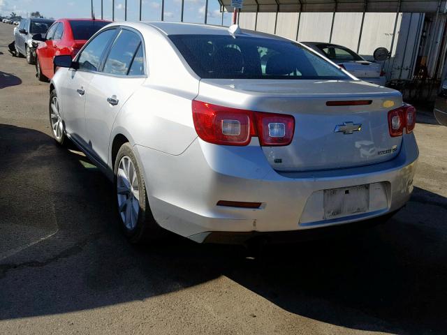 1G11H5SL1EF209455 - 2014 CHEVROLET MALIBU LTZ 银色 照片 3