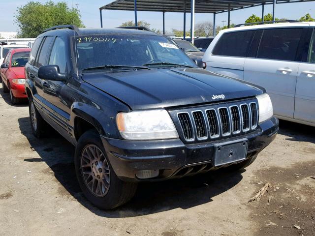 1J8GW58N62C303420 - 2002 JEEP GRAND CHER BLACK photo 1