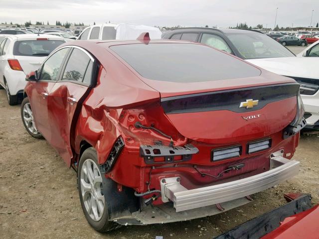 1G1RD6S54JU154947 - 2018 CHEVROLET VOLT PREMI RED photo 3