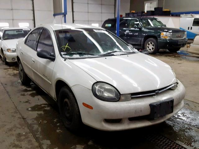 1B3ES46C11D154155 - 2001 DODGE NEON SE WHITE photo 1