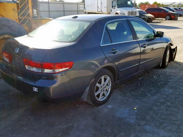 1HGCM66584A040125 - 2004 HONDA ACCORD EX GRAY photo 4