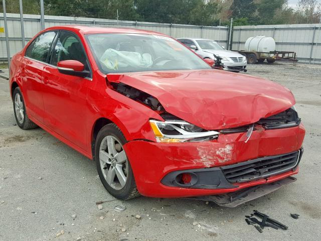 3VW3L7AJXCM362713 - 2012 VOLKSWAGEN JETTA TDI RED photo 1