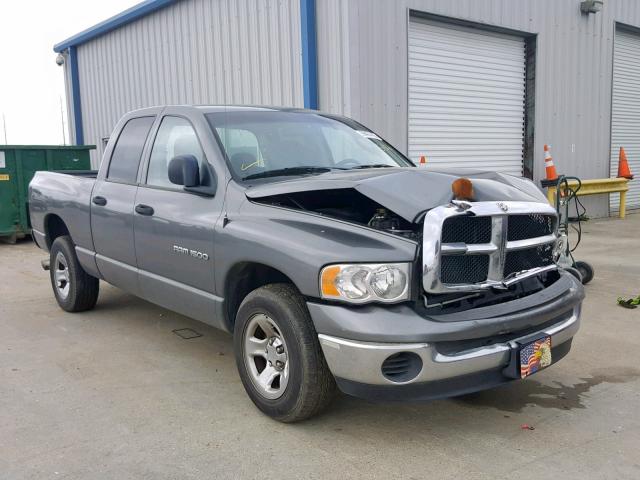 1D7HA18N35S357986 - 2005 DODGE RAM 1500 S GRAY photo 1