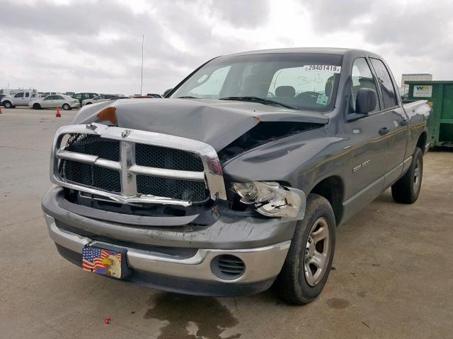 1D7HA18N35S357986 - 2005 DODGE RAM 1500 S GRAY photo 2