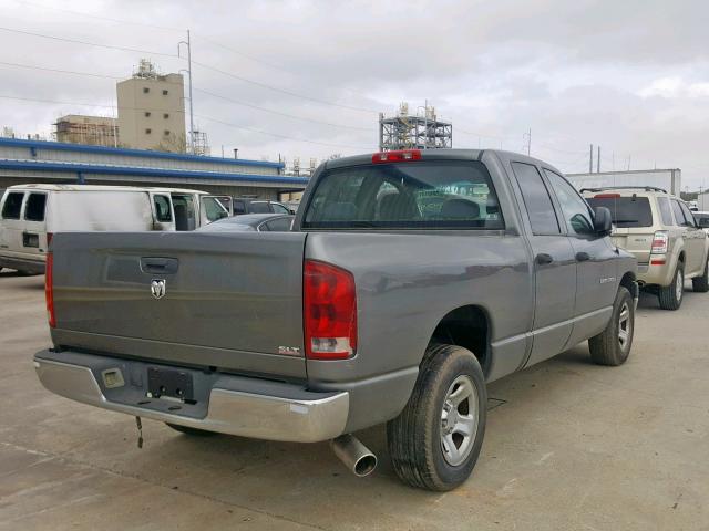 1D7HA18N35S357986 - 2005 DODGE RAM 1500 S GRAY photo 4