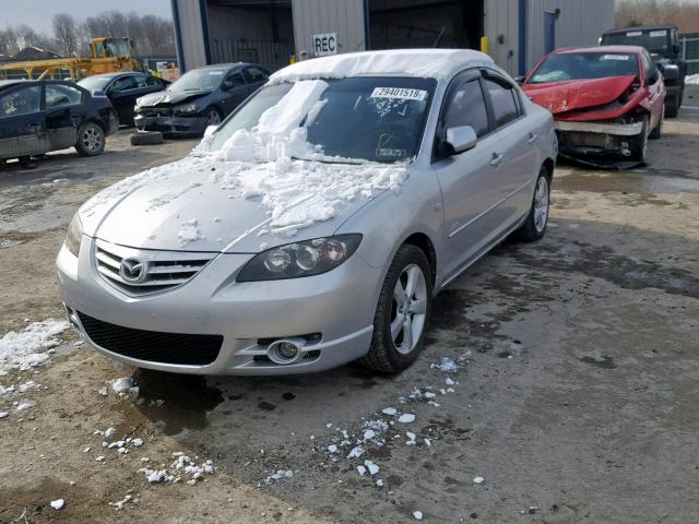 JM1BK323551247642 - 2005 MAZDA 3 S SILVER photo 2