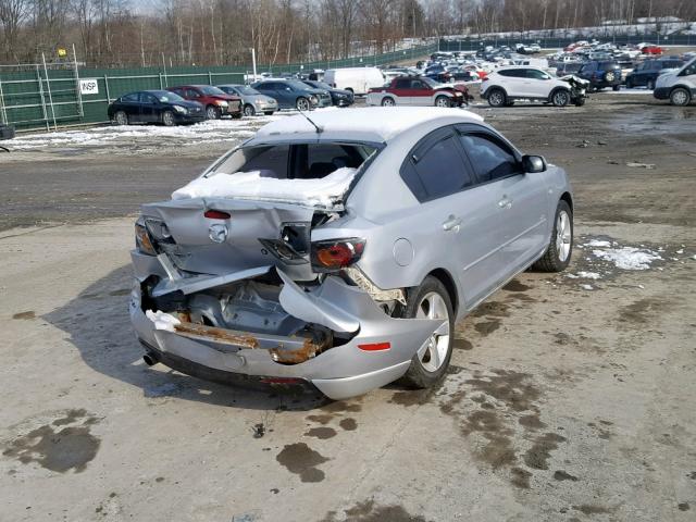 JM1BK323551247642 - 2005 MAZDA 3 S SILVER photo 4