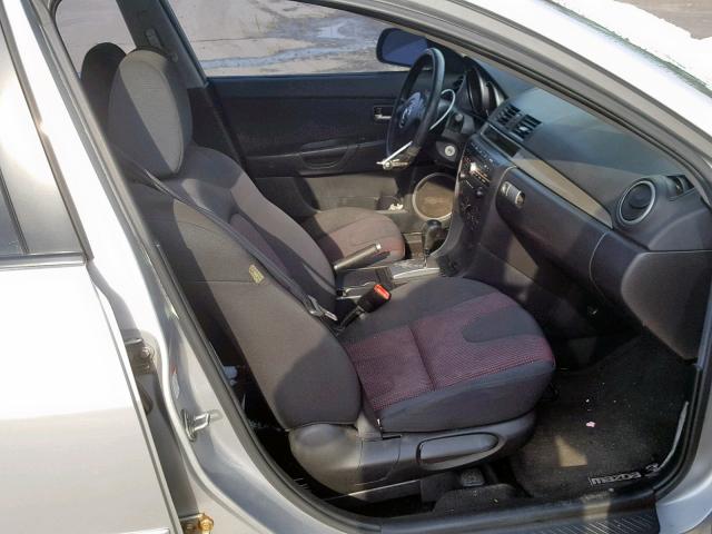 JM1BK323551247642 - 2005 MAZDA 3 S SILVER photo 5