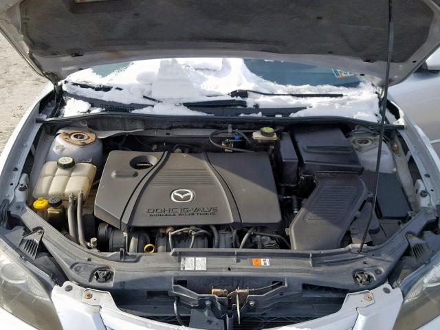 JM1BK323551247642 - 2005 MAZDA 3 S SILVER photo 7