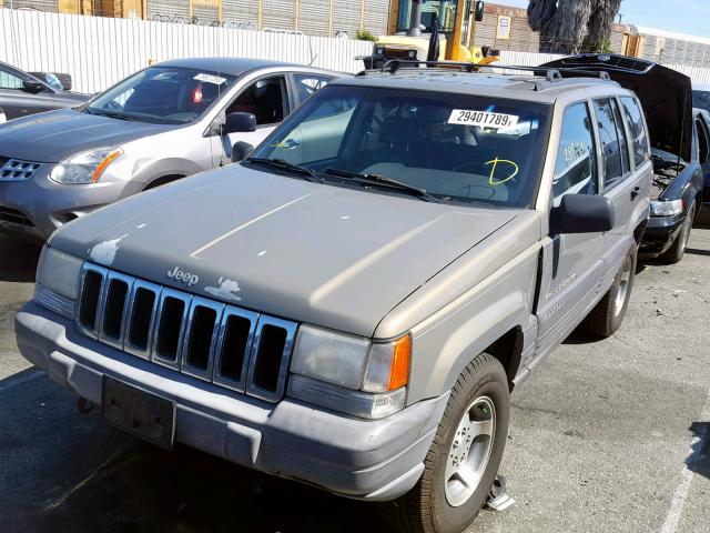 1J4GZ58Y2TC213315 - 1996 JEEP GRAND CHER TAN photo 2