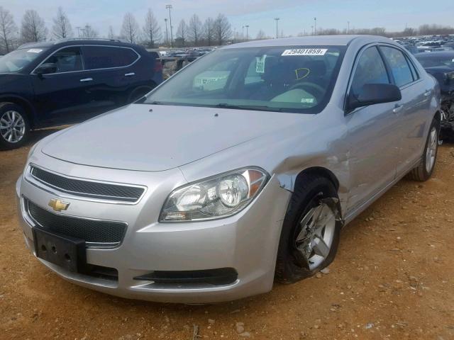 1G1ZB5EB0A4141615 - 2010 CHEVROLET MALIBU LS SILVER photo 2