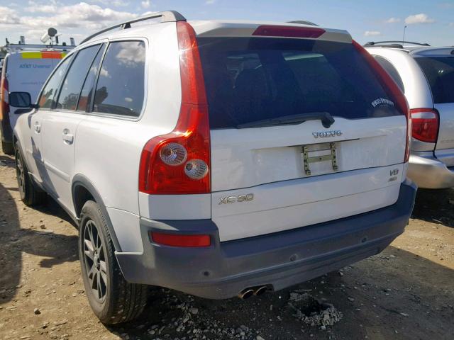 YV1CZ852551179532 - 2005 VOLVO XC90 V8 WHITE photo 3