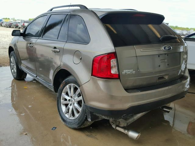 2FMDK3JC8DBB44305 - 2013 FORD EDGE SEL GRAY photo 3