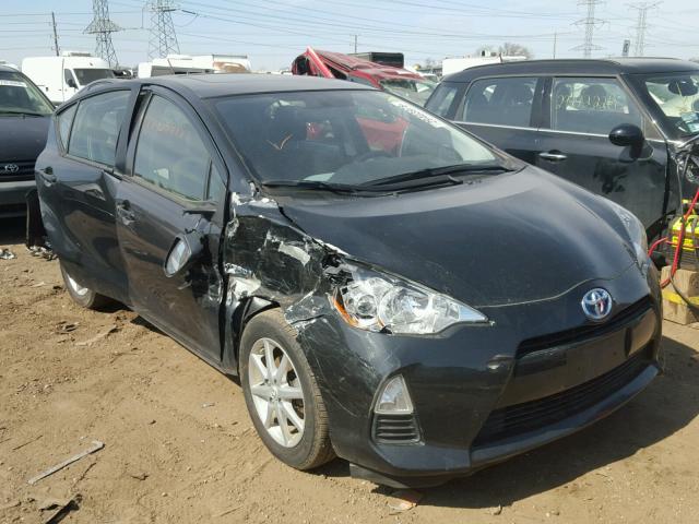 JTDKDTB31C1004711 - 2012 TOYOTA PRIUS C BLACK photo 1