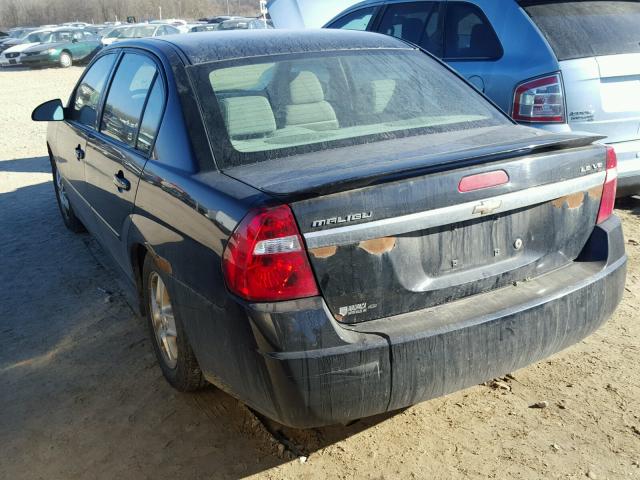 1G1ZT54885F337914 - 2005 CHEVROLET MALIBU LS BLACK photo 3
