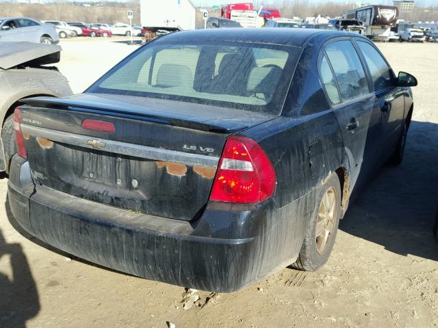 1G1ZT54885F337914 - 2005 CHEVROLET MALIBU LS BLACK photo 4