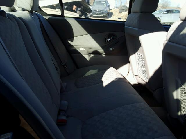 1G1ZT54885F337914 - 2005 CHEVROLET MALIBU LS BLACK photo 6