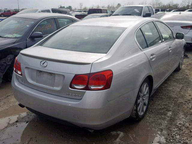 JTHBH96S465030241 - 2006 LEXUS GS 300 SILVER photo 4