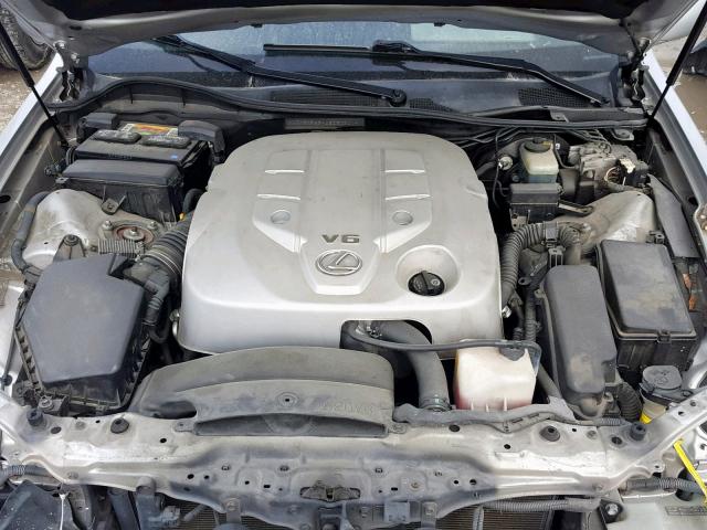 JTHBH96S465030241 - 2006 LEXUS GS 300 SILVER photo 7