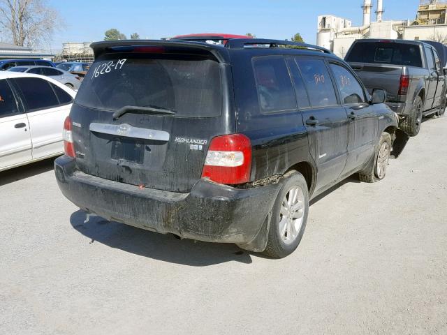 JTEEW21A460027469 - 2006 TOYOTA HIGHLANDER BLACK photo 4