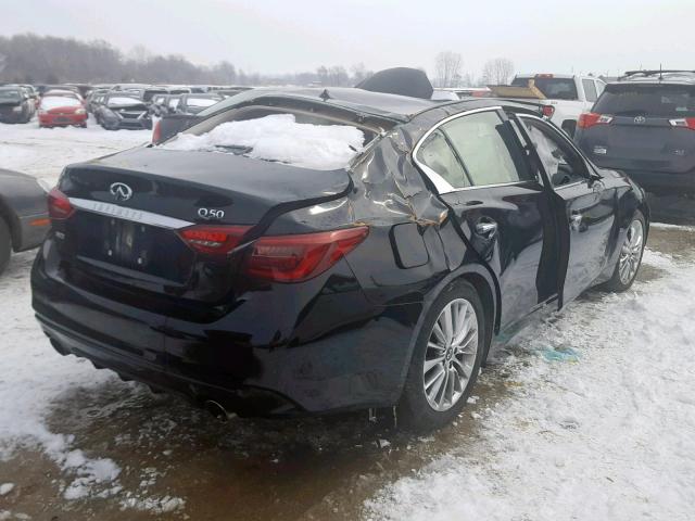 JN1EV7AR3JM442961 - 2018 INFINITI Q50 LUXE BLACK photo 4