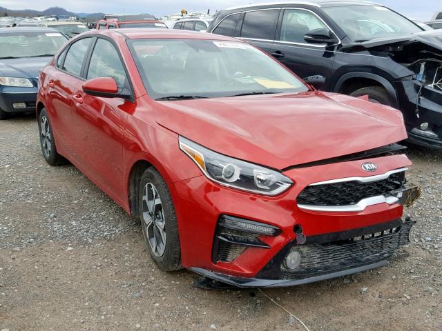 3KPF24AD0KE031546 - 2019 KIA FORTE FE RED photo 1