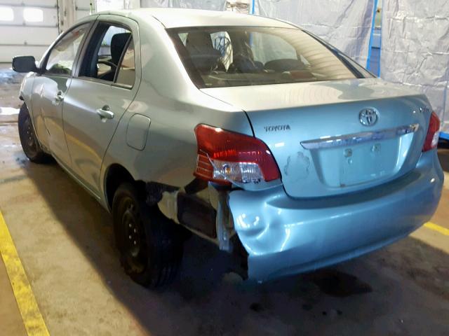 JTDBT9K33A1367496 - 2010 TOYOTA YARIS GREEN photo 3