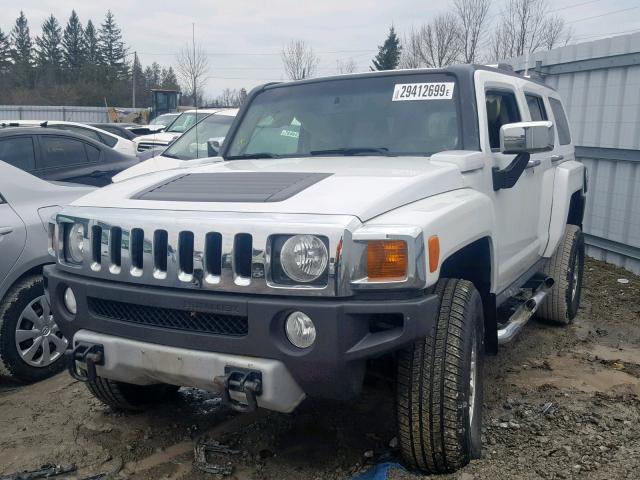 5GTEN43L888202336 - 2008 HUMMER H3 LUXURY WHITE photo 2