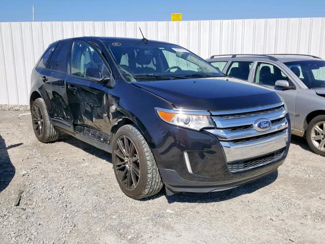 2FMDK3JC3EBA16409 - 2014 FORD EDGE SEL BLACK photo 1